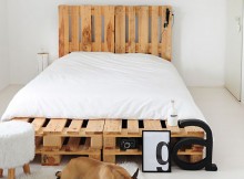 lit en palette de bois